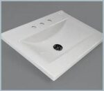 Mesada para vanitory de marmolina modelo  Maral