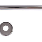 Brazo para lluvia de bronce redondo de 40 cm