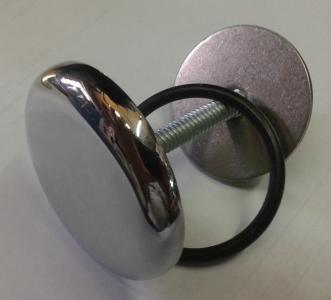 Cubre agujero bronce cromado