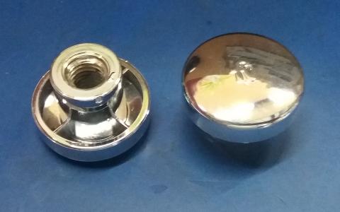 Perilla cromada para transferencia bañera