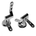 Herrajes para asiento de inodoro cromado