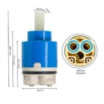 Cartucho para monocomando con derivador 40 mm - Imagen 2