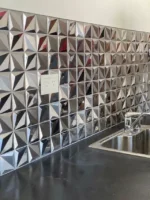 Guardas Acero inoxidable Mosaico venecita - Imagen 2