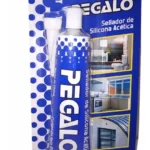 Sellador silicona transparente marca Pegalo