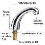 Pico lavatorio reforzado - Imagen 2