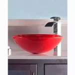 Bacha vidrio en color rojo - Imagen 2