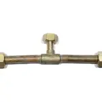 Ramal para lavatorio bronce pulido 1/2"