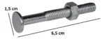 Tornillo para tapa cámara hierro cincado - Imagen 2