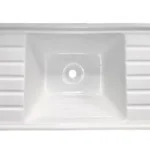 Pileta lavar fibra de vidrio mesada doble