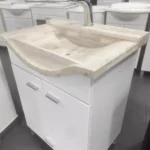 Mesada para vanitory de mármol con bacha acero o loza - Imagen 2