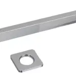 Brazo lluvia cuadrado cromado