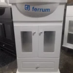 Vanitory modelo Venecia 45 cm con puertas vidrio