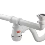 Sifón para cocina doble bacha