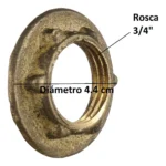 Tuerca bronce para grifería - Imagen 2