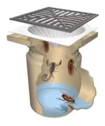 Rejilla anti insectos cucarachas de pvc - Imagen 2