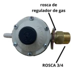 Manguito para regulador de bronce - Imagen 2