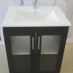 Vanitory  Maral puerta vidrio color wengue