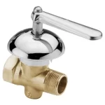 LLave paso gas bronce con campana