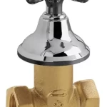 LLave paso hierro bronce con campana