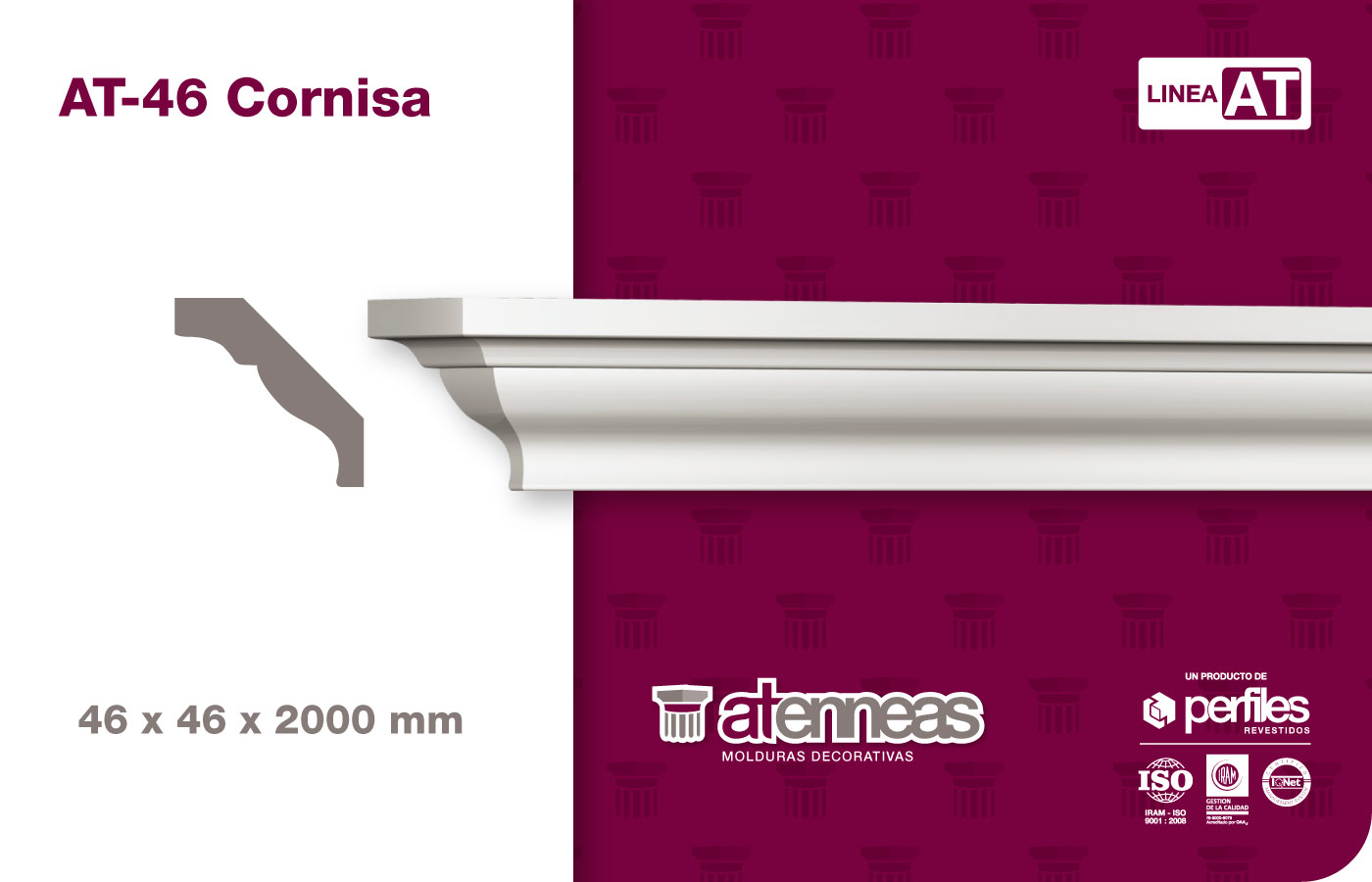 at-46 Moldura de telgopor para interiores - Imagen 1