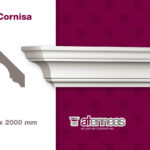 Moldura de telgopor para interiores