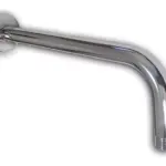 Brazo para lluvia bronce cromado de 30 cm