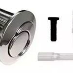 Botón cromado Roca Capea corto