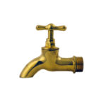 Canilla servicio bronce pulido