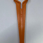 Puente plástico con buje estriado