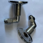 Conexión cromada para flexible rígido a codo