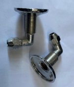 Conexión cromada para flexible rígido a codo