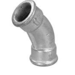 Curva galvanizada 45* HH