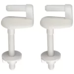 Herrajes para asiento de inodoro plástico
