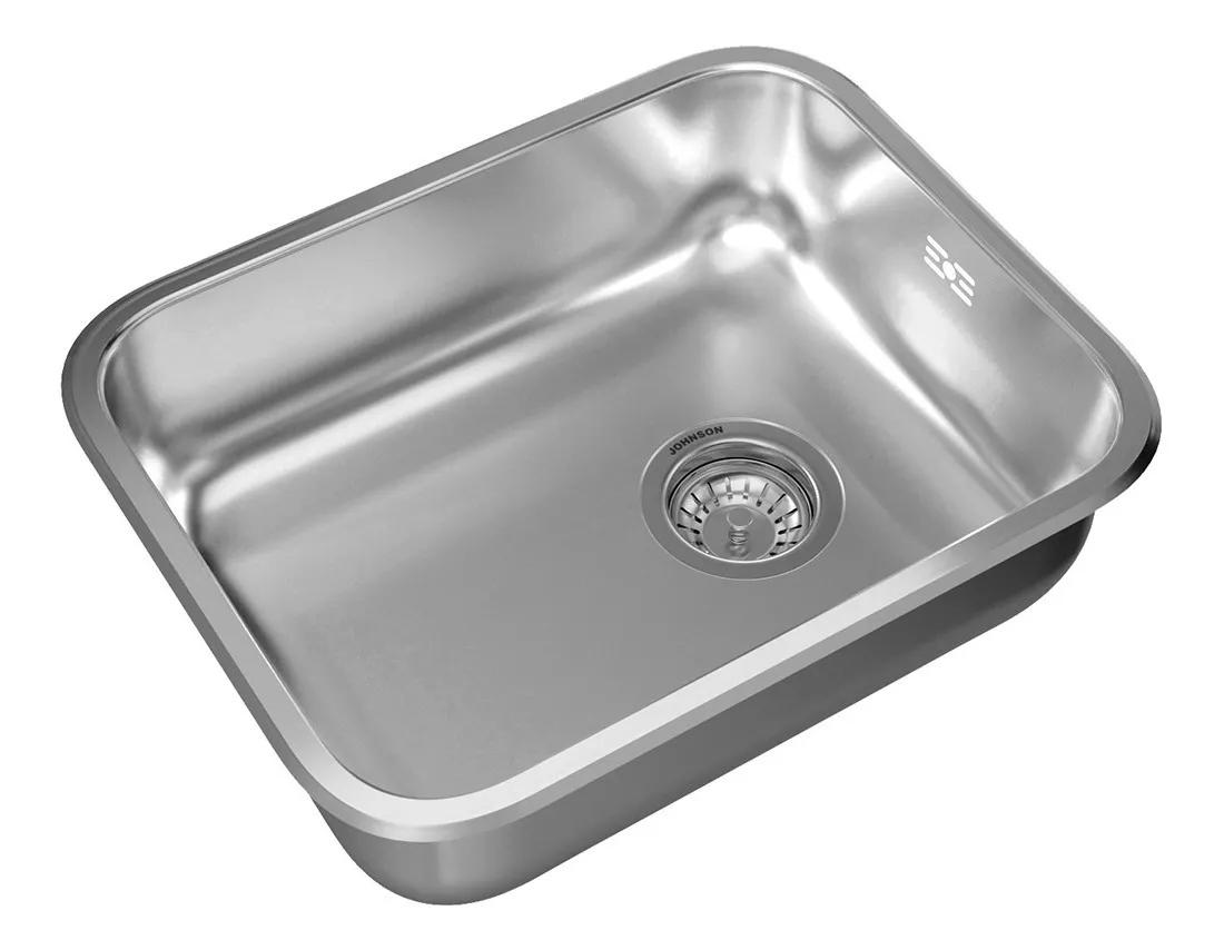 e441 Bacha acero inoxidable simple modelo E44 - Imagen 1