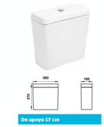 Depósito loza Derpla para apoyar p/inodoro ferrum - Imagen 2