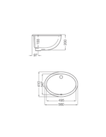 Bacha de loza ferrum bajo mesada grande - Imagen 2