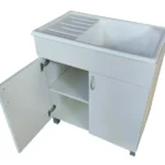 Mueble para lavadero 75 cm con pileta de fibra