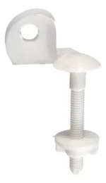 Herrajes para asiento de inodoro plástico - Imagen 2
