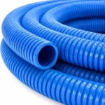 Caño para piscinas corrugado color celeste 2"