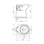Mingitorio ferrum blanco Oval - Imagen 3