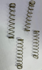 Resorte para botón de bronce