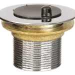 Sopapa pileta lavadero bronce cromado