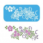 Stencil decorativo para paredes