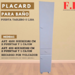 Tolva para baño laqueada puerta tablero