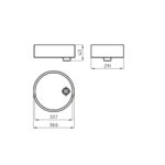 Bacha de loza ferrum modelo redonda - Imagen 2