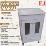 Vanitory Maral puerta vidrio y cajón