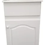 Vanitory mini laqueado blanco con patas de 40 cm