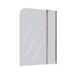Mampara para baño vidrio templado transparente curvo