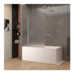 Mampara para baño vidrio templado curvo Esmerilado - Imagen 2