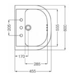 Lavatorio loza modelo Bari - Imagen 3